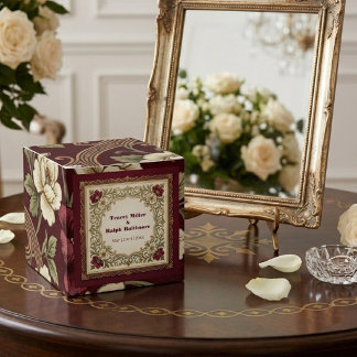 Caixinha De Lembrancinhas Casamento Elegante Festa Vitoriana Inspirada Burgu