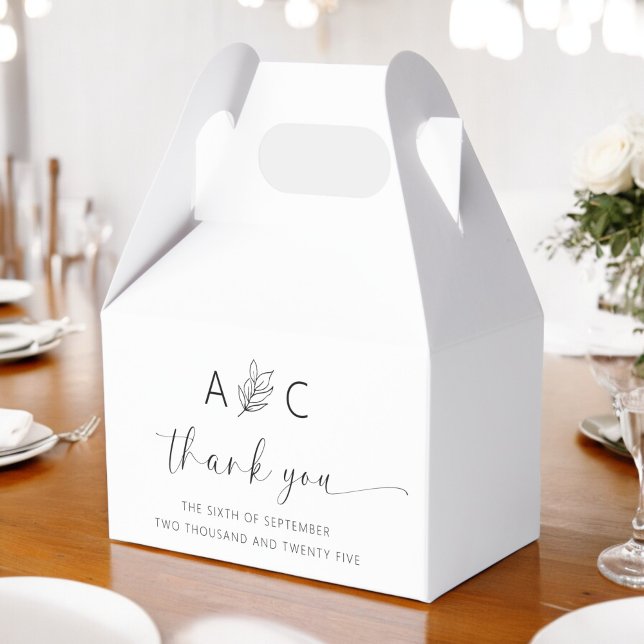 Caixinha De Lembrancinhas Casamento Elegante Moderno Minimalista (Criador carregado)