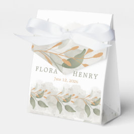 Caixinha De Lembrancinhas Casamento em Aquarela de Eucalipto Elegante