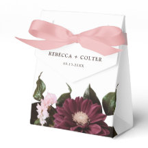 Casamento Floral de Borgonha Branca Elegante