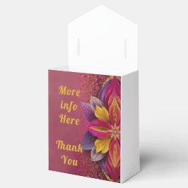 Caixinha De Lembrancinhas Casamento Floral Elegante