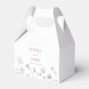 Caixinha De Lembrancinhas Casamento Floral Flores de Flores Silvestres Elega