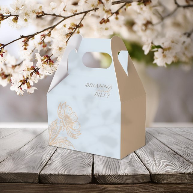 Caixinha De Lembrancinhas Casamento Floral Minimalista (Criador carregado)