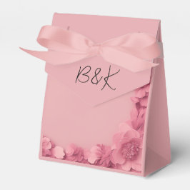 Caixinha De Lembrancinhas Casamento floral rosa de Barbicore