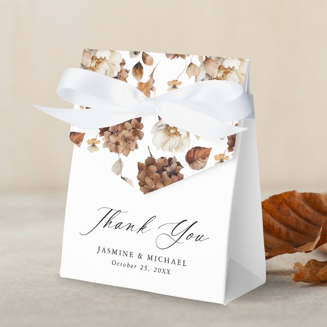 Caixinha De Lembrancinhas Casamento Floral Rustic Autumn Obrigado (Criador carregado)