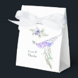 Caixinha De Lembrancinhas Casamento Floral Violeta Pastel<br><div class="desc">Caixas de lembrancinhas de casamento florais de Anemone em tons violetas pastéis.</div>