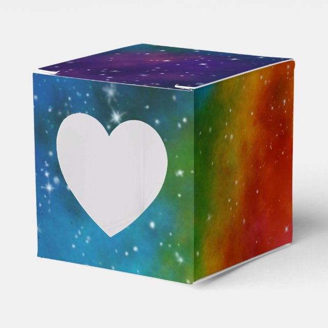 Caixinha De Lembrancinhas Casamento Galáctico Sci-Fi (Frente)