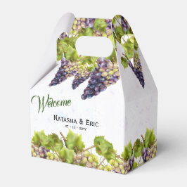 Caixinha De Lembrancinhas Casamento Jardim Mediterrâneo Vinha de Uvas