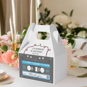 Caixinha De Lembrancinhas Casamento musical da fita cassete Retro da década 