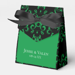 Caixinha De Lembrancinhas Casamento Negra Verde