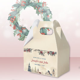 Caixinha De Lembrancinhas Casamento no inverno romântico