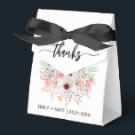 Caixinha De Lembrancinhas Casamento Obrigado Rustic Pink Floral Boxes<br><div class="desc">Casamento Obrigado As Caixas De Favor Florais Rosa Russas. Personalize-se com seus nomes e data personalizados.</div>