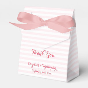 Caixinha De Lembrancinhas Casamento Obrigado Stripes Rosa Feias Feias Person