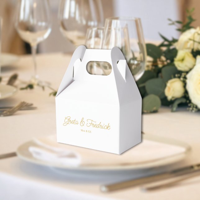 Caixinha De Lembrancinhas Casamento Ouro Luxo Atemporal (Criador carregado)