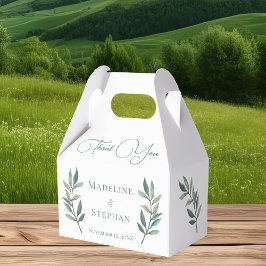 Caixinha De Lembrancinhas Casamento outono Básico Simples Eucalyptus Leaf