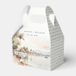 Caixinha De Lembrancinhas Casamento paisagístico de Montego Bay Jamaica