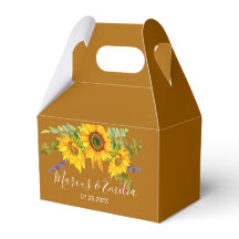Casamento Personalizado de Autumn Sunflower