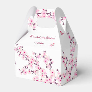 Caixinha De Lembrancinhas Casamento Personalizado De Cerejeira Com Blossom C