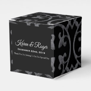CAIXINHA DE LEMBRANCINHAS CASAMENTO PERSONALIZADO DE FLEUR DE LIS