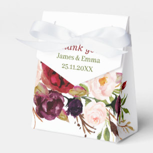 Caixinha De Lembrancinhas Casamento Personalizado Floral Elegante