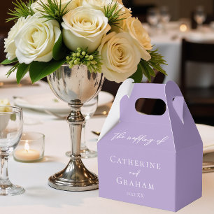 Caixinha De Lembrancinhas Casamento Personalizado Lilac Roxo