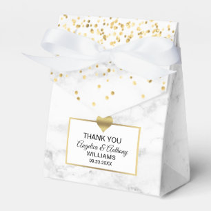 Caixinha De Lembrancinhas Casamento Preto Dourado do Mármaco Branco Favorito