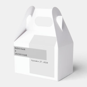 Caixinha De Lembrancinhas Casamento preto e branco moderno