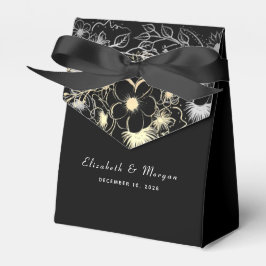 Caixinha De Lembrancinhas Casamento Preto Elegante Vintage