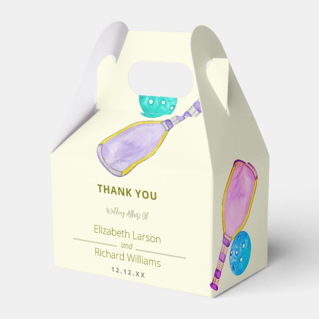 Caixinha De Lembrancinhas Casamento Previsto De Jogadores De Aquarela Esport (Frente)