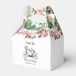 Caixinha De Lembrancinhas Casamento Romântico de Flores de Bicicletas e Aves