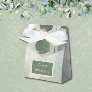 Caixinha De Lembrancinhas Casamento Romântico de Sage Verde Eucalyptus
