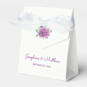 Caixinha De Lembrancinhas Casamento Rosa Roxo