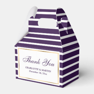 Caixinha De Lembrancinhas Casamento Roxo Moderno Obrigado