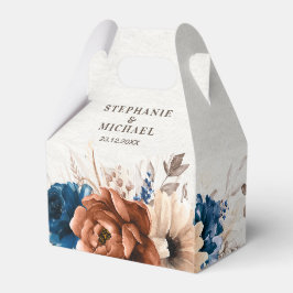 Caixinha De Lembrancinhas Casamento Russo de Grass Marinho Terracotta Blue P