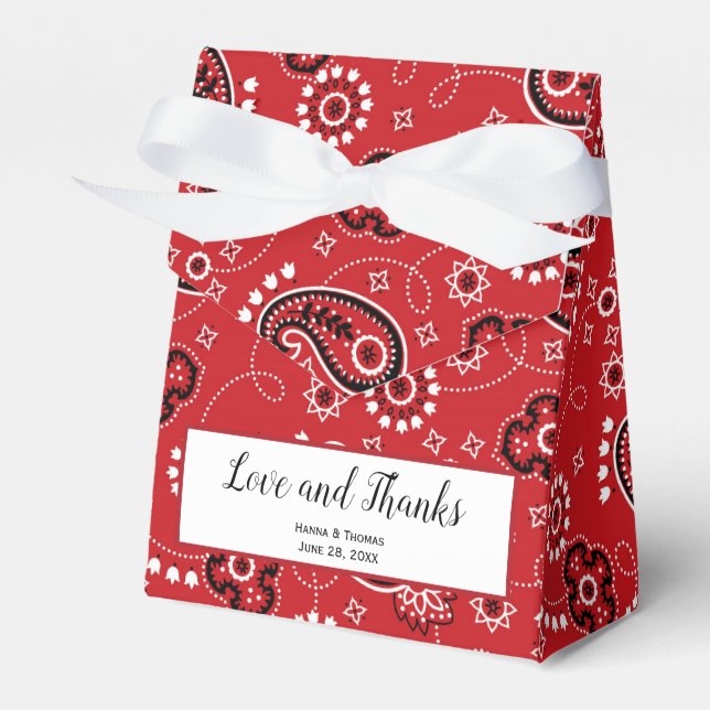 Caixinha De Lembrancinhas Casamento Russo Do Tema Ocidental - Obrigado (Frente)