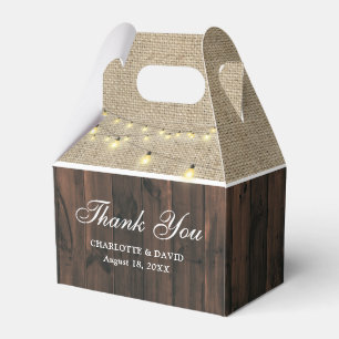 Caixinha De Lembrancinhas Casamento Rustic Country Obrigado