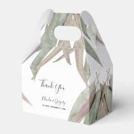 Caixinha De Lembrancinhas Casamento Rustic Eucalyptus Leaf