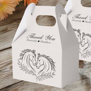 Caixinha De Lembrancinhas Casamento Rustic Horse Country Western Obrigado