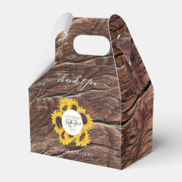 Caixinha De Lembrancinhas Casamento Rustic Sunflower