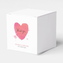 Caixinha De Lembrancinhas Casamento Rustic Watercolor Heart