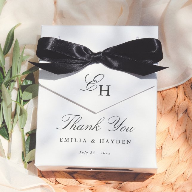 Caixinha De Lembrancinhas Casamento Simples Boho Minimalista Obrigado (Criador carregado)