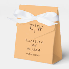 Caixinha De Lembrancinhas Casamento Simples por Monograma Elegante
