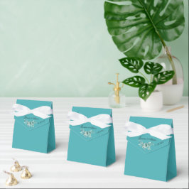 Caixinha De Lembrancinhas Casamento Teal Whisper Blooms