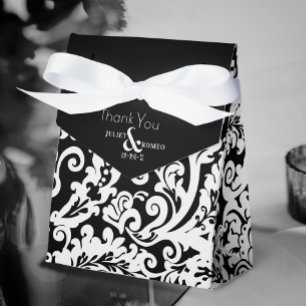Caixinha De Lembrancinhas Casamento tema damasco Floral Elegante Branco Mode