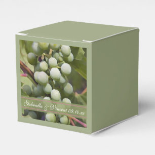 Caixinha De Lembrancinhas Casamento verde do vinhedo das uvas