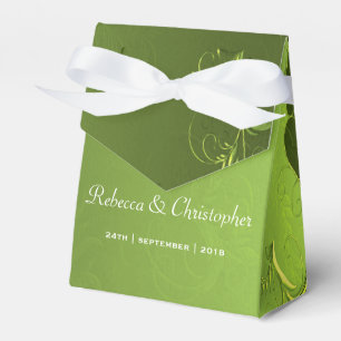 Caixinha De Lembrancinhas Casamento verde elegante