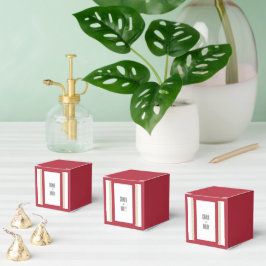 Caixinha De Lembrancinhas Casamento Vermelho da Fronteira Geométrica Islâmic