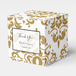 Caixinha De Lembrancinhas Casamento vintage Dourado Elegante