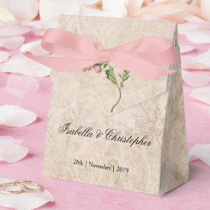 Caixinha De Lembrancinhas Casamento Vintage Pink Berries