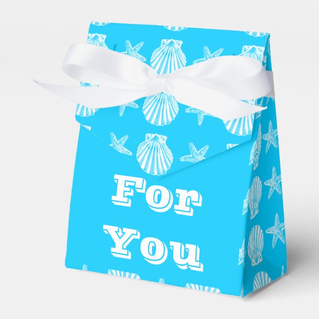 Caixinha De Lembrancinhas Cascas de conchas de conchas de estrelas (Frente)